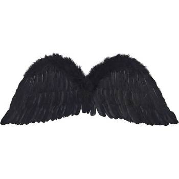 Anjelské krídla čierne 75 x 30 cm