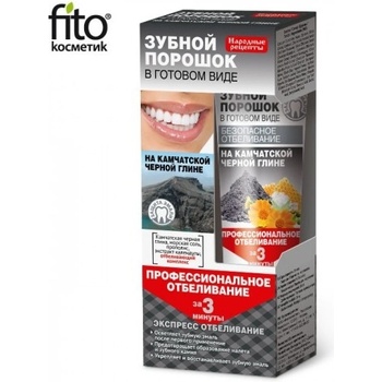 Fito kosmetik Zubný prášok vo forme pasty na kamčatskom čiernom íle ZA 3 MINÚTY 45 ml