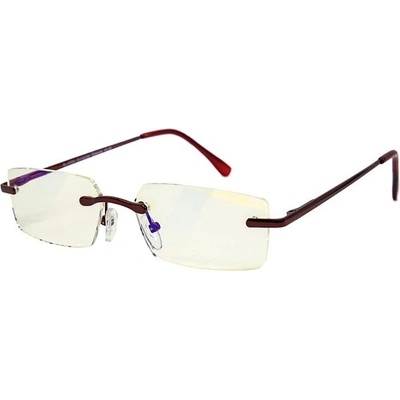GLASSA Blue Light Blocking Glasses PCG 06, dioptrie: +3.00 červená
