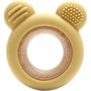 Lorelli Силиконова гризалка с бук Lorelli Premium - Мече, Yellow (10210910001)