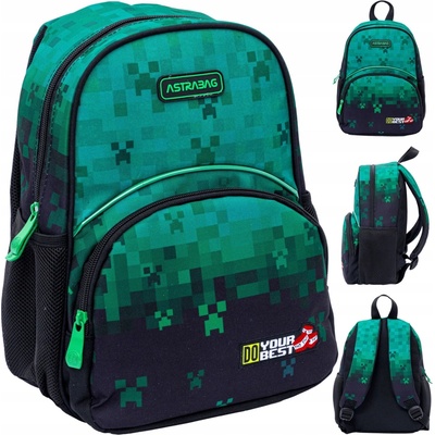 AstraBag Do Your Best pixelový 5l zelený