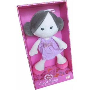 Man Yuk Toys Плюшена кукла с лилава рокля - 30 см (ls295-9)