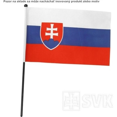 Vlajka Slovenská republika 15cm x 23cm mávadlo