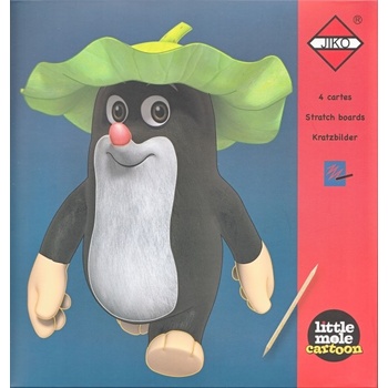 JIKO Škrabacie obrázok Krtko červený