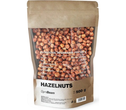 GymBeam Hazelnuts 500 g
