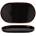 Horecano - Порцеланово плато овално 36x21xh2, 8см HELLA-BLACK-(HC-56435) (0156435)