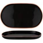 Horecano - Порцеланово плато овално 36x21xh2, 8см HELLA-BLACK-(HC-56435) (0156435)