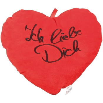 Image 1 of Възглавничка сърце със закачалка 17 см Обичам те kl184
