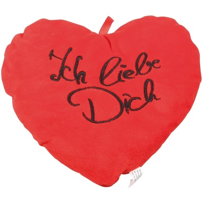 Възглавничка сърце със закачалка 17 см Обичам те kl184