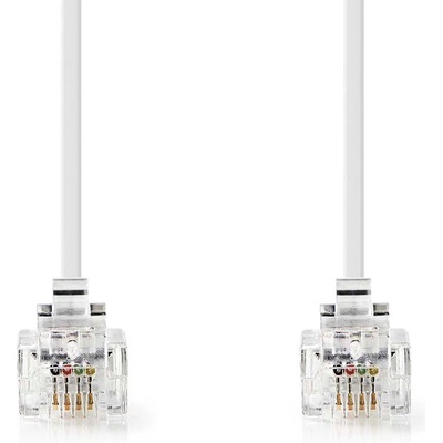 Nedis TCGB90200WT100 RJ11 Zástrčka - RJ11 Zástrčka, 10m, bílý