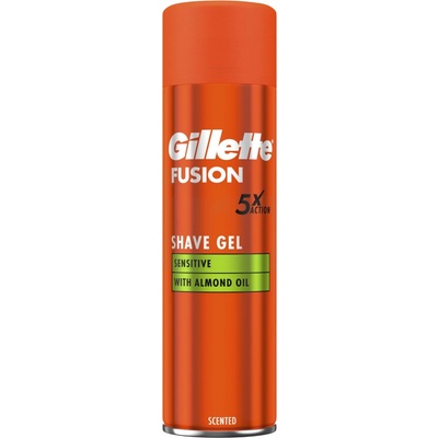 Gillette Fusion Sensitive gel na holení 200 ml – Zboží Mobilmania