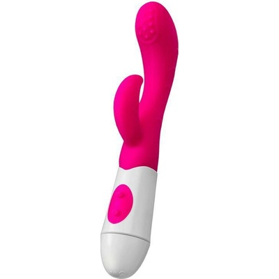 A-TOYS Vibrator Nessy with Clitoral Stimulator Silicone 20 cm