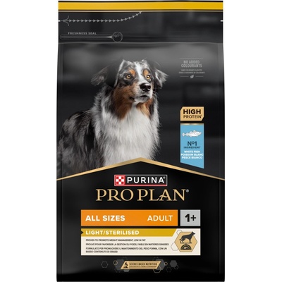 Pro Plan All Sizes Adult Light Sterilised Fish 3 kg