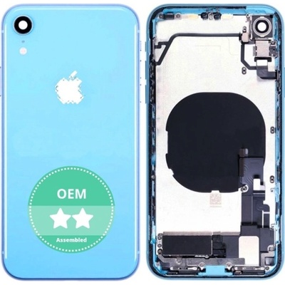 Kryt Apple iPhone XR zadní Housing s Malými Díly modrý