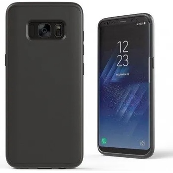 Samsung Ултра тънък силиконов гръб за Samsung Galaxy S8, Черен/Прозрачен (3067)