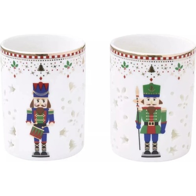 Easy Life NUTCRACKER Porcelánové svietniky, 2 ks