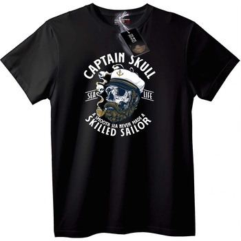 NOONEBRAND Тениска Капитан Черепа Моряк - 2XL, Black