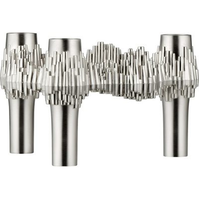 Stoff Nagel Dizajnový svietnik STOFF Nagel Quist Brushed Chrome