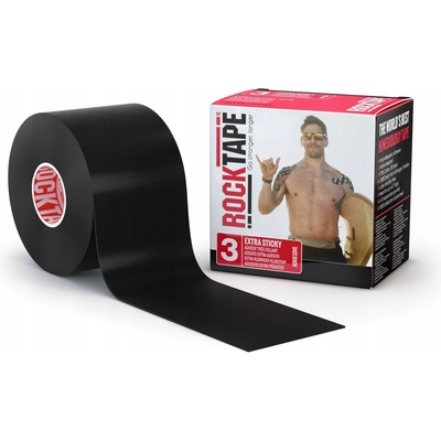 RockTape H2O kineziologická tejpovací páska černá 5 cm x 5 m