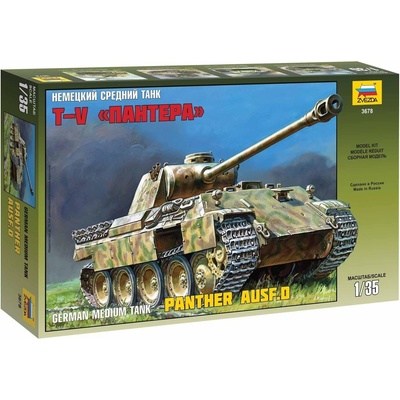 Zvezda Model Kit Pz.Kpfw.V Ausf.D Panther 3678 1:35 – Zboží Dáma