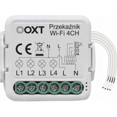 OXT OXT Mini reléový modul 4 obvody WiFi SMART TUYA