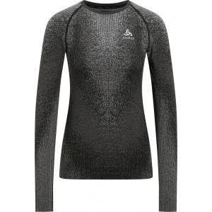Odlo Дамско синтетично термобельо Odlo Women's BL Top Crew Neck L/S Perf. Warm Blackcomb Synthetic base layer - Black - размер XL (114-3617-0115)