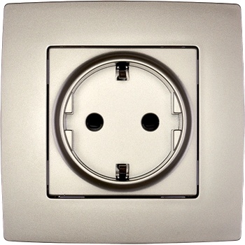 ELMARK City КОНТАКТ ШУКО С ВИНТОВА КЛЕМА ШАМПАНСКО МЕТ (190212s)