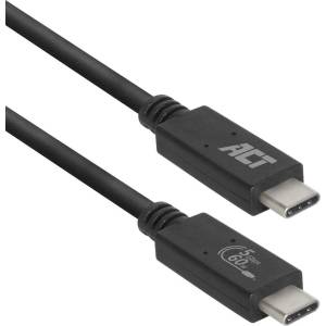 ACT ac7402 usb-c кабел 2 м черен (ac7402)