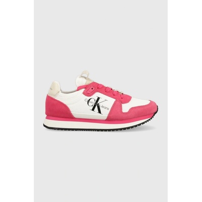 Calvin Klein Jeans sneakersy Runner Sock Laceup Ny YW0YW00840 ružová