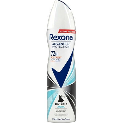Rexona Advanced Protection Invisible Aqua 72h deo spray 150 ml