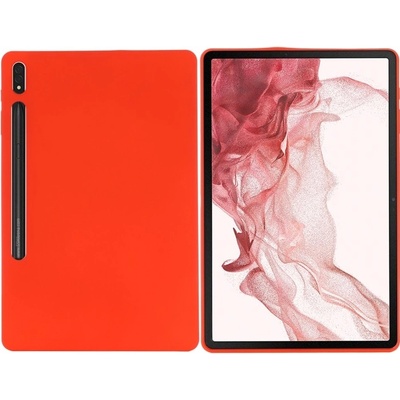 Vsetkonamobil 54225 RUBBER Ochranný kryt pre Samsung Galaxy Tab S8+ / S7+ / S7 FE červený