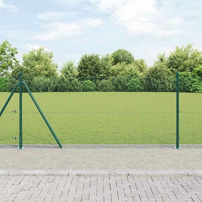 vidaXL Svařovaná drátěná plotina s betonovou základnou 50 x 0,8 m