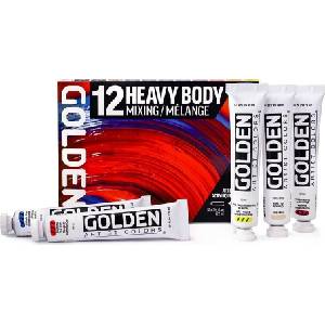 Golden Artist Colors Heavy Body Mixing Комплект акрилни бои 12 x 22 ml (0000924-0)