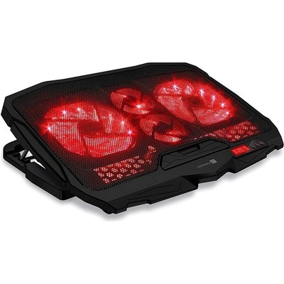 Connect FrostWind chladiaca podložka pod notebook s červeným podsvietením CCP-2200-RD, čierna