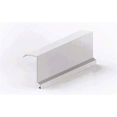 Závětrná lišta r.š.250mm vrchní s okapnicí Al Hliník 0.6mm Lakovaný RAL 9007 stříbrná tmavá dl.2m