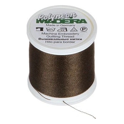Vyšívací nitě PES Madeira Polyneon (400m) barva 1957 dark brown