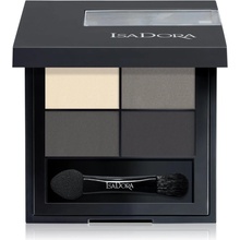 IsaDora Eye Shadow Quartet paletka očních stínů 03 Smoky Eyes 3,5 g