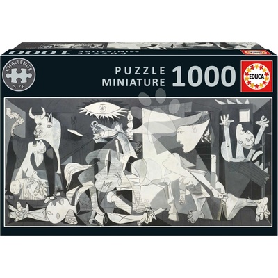 Educa panoramatické Guernica Pablo Picaso Miniature miniatúrne a Fix lepidlo 1000 dielov