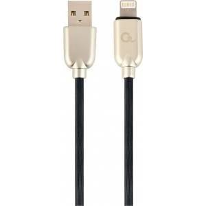 Gembird CC-USB2R-AMLM-1M Gembird Premium USB Cable to 8-pin (metal plugs, rubberized cable) 1m, black