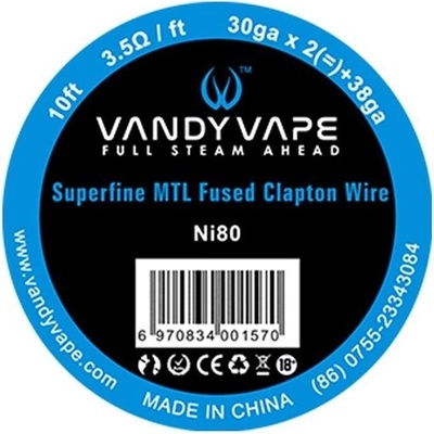 Vandy Vape Superfine MTL Fused Clapton Vape Wires Ni80