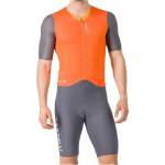 Castelli Мъжки скин за колоездене Castelli Saturday Morning Skinsuit Cycling skinsuit - Brilliant Orange / Vivd Orange/S (002-3808-0314)