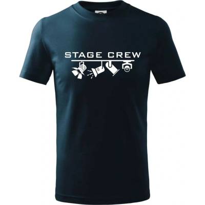 Osvetľovač stage crew tričko Tmavomodrá