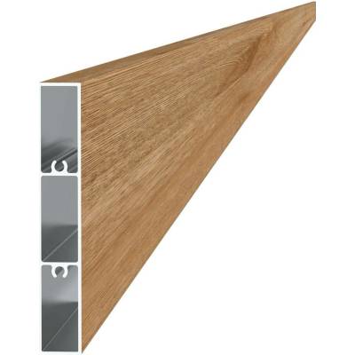 Hliníkový profil 100x16x6000mm s povrchovou úpravou dřevo dekor - BUK, práškový lak se strukturou
