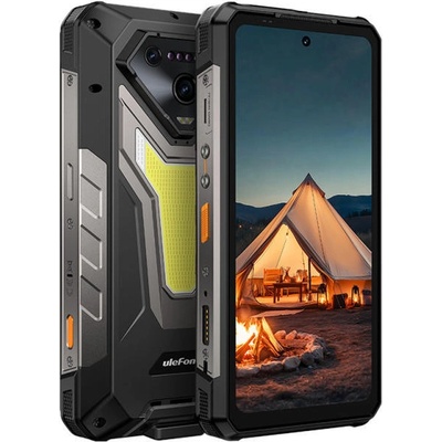 Смартфон Ulefone Armor 34 5G (черен), поддържа 2 SIM карти, 6.95" (17.65cm) FHD+ IPS 120Hz дисплей, осемядрен MediaTek Dimensity 7300 2.5GHz, 16GB RAM, 512GB Flash памет (+microSD слот), 50 + 50 + 64 & 32 Mpix камери, Android