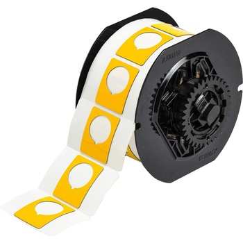 Brady B30EP-167-593-YL / 118053, Raised Profile Labels, 38.10 mm x 30.48 mm (118053)