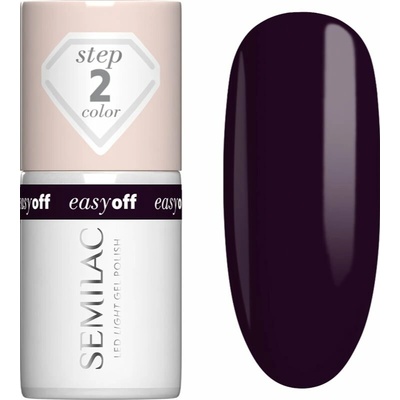Semilac Easy Off Step 2 gelový lak na nehty s použitím UV/LED lampy odstín Berry On Top 7 ml