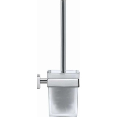 Duravit Karree WC kefa nástenná s držiakom chróm/mliečne sklo 0099571000