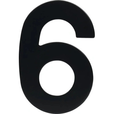 Nerezové číslo 6 v plochom „2D“ prevedení RN.95L.6.CE