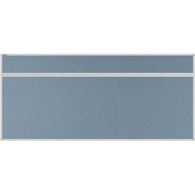 VMS VISION Stolový akustický paraván AKUSTIK ekoTAB oblý roh 180 x 80 cm tmavo šedý
