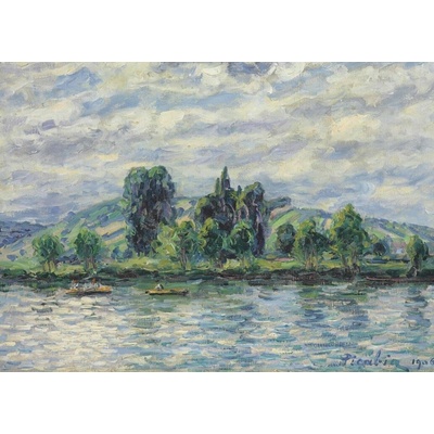 Grafika Francis Picabia Úvahy na březích řeky Yonne 1906 500 dílků